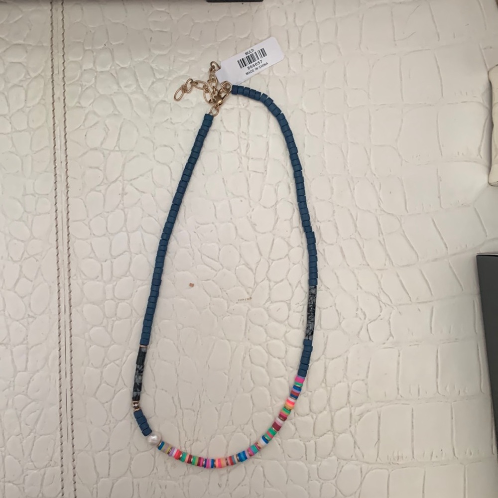 Never work beaded necklace